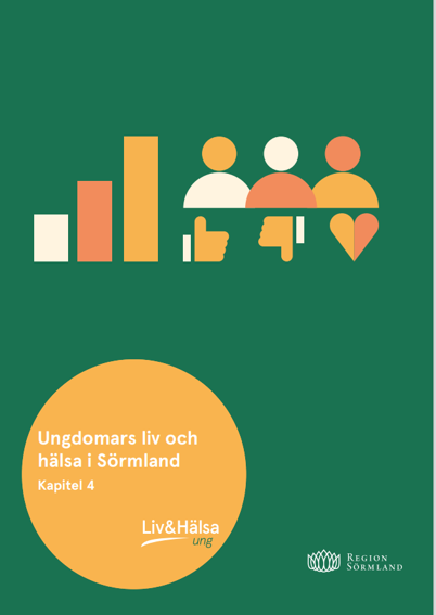Framsida av rapporten Ungdomars liv och hälsa i Sörmland.