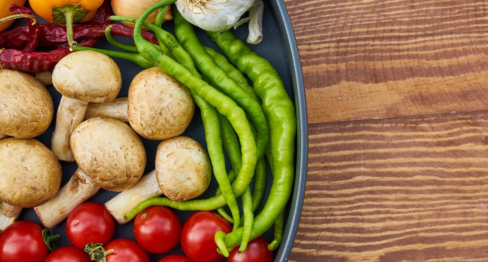 grönsaker på tallrik