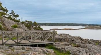 Skärgårdsmiljö på sommaren.