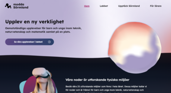 Skärmbild på Modda Sörmlands webbplats.